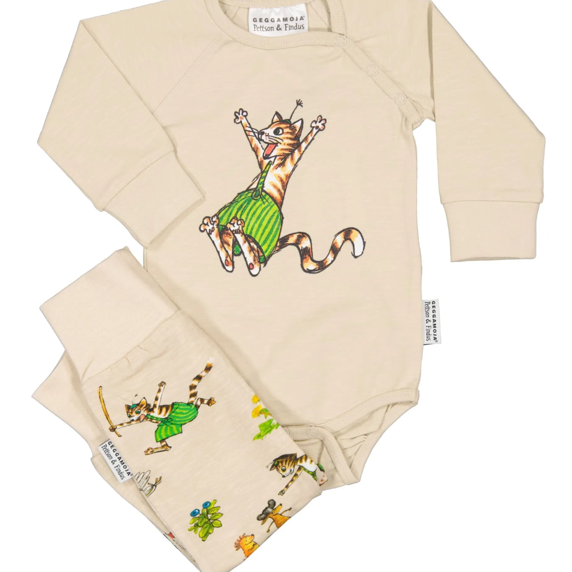 Babyset Pettson och Findus Beige