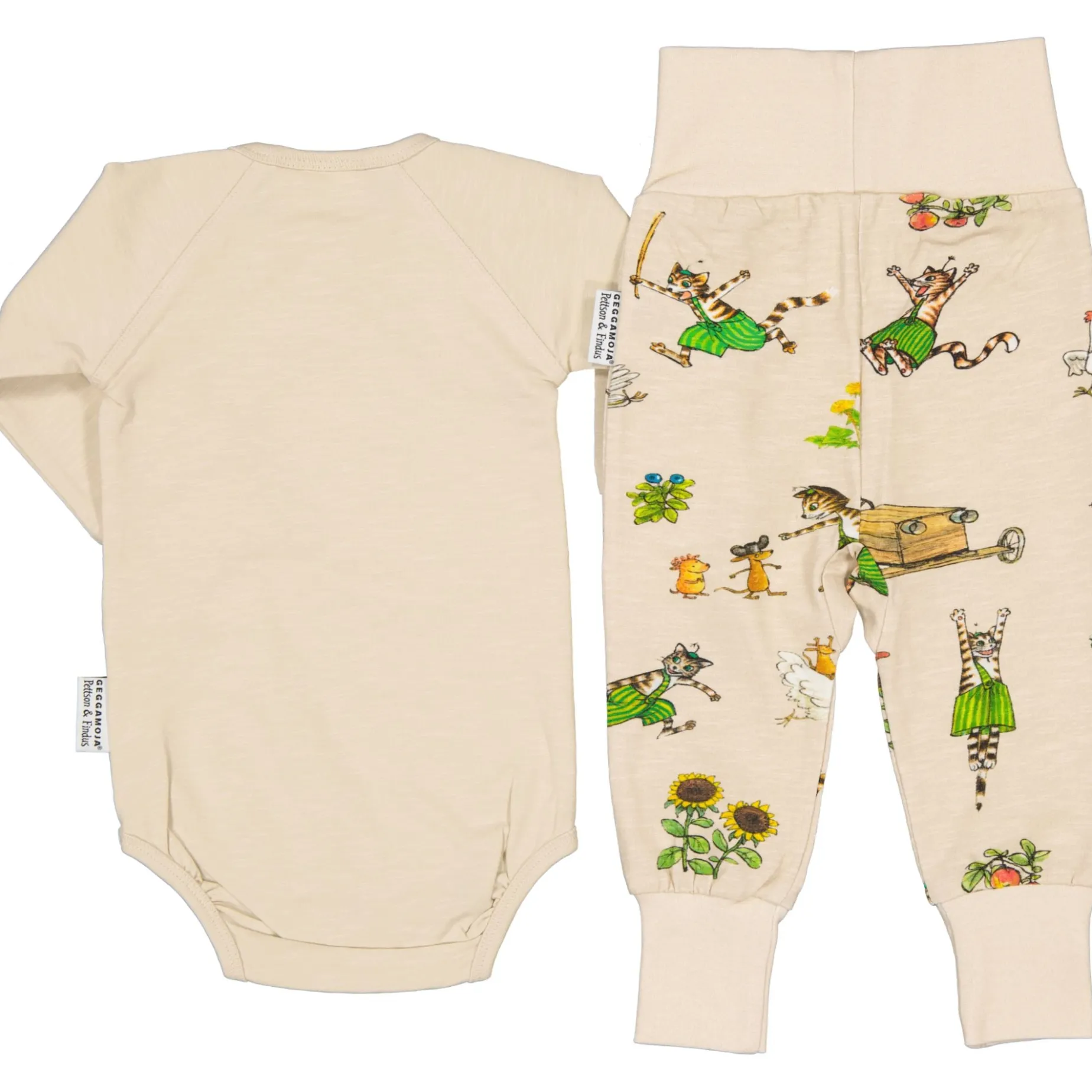 Babyset Pettson och Findus Beige