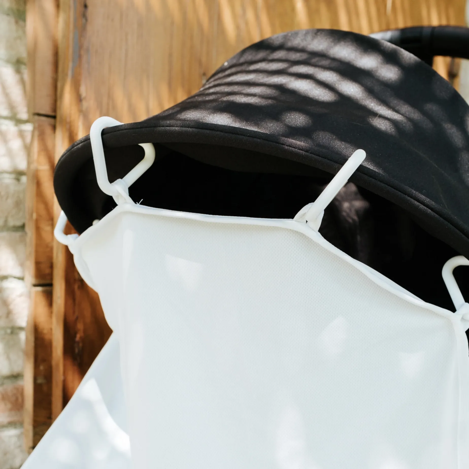 Barnvagnsgardin UV 50+ Offwhite