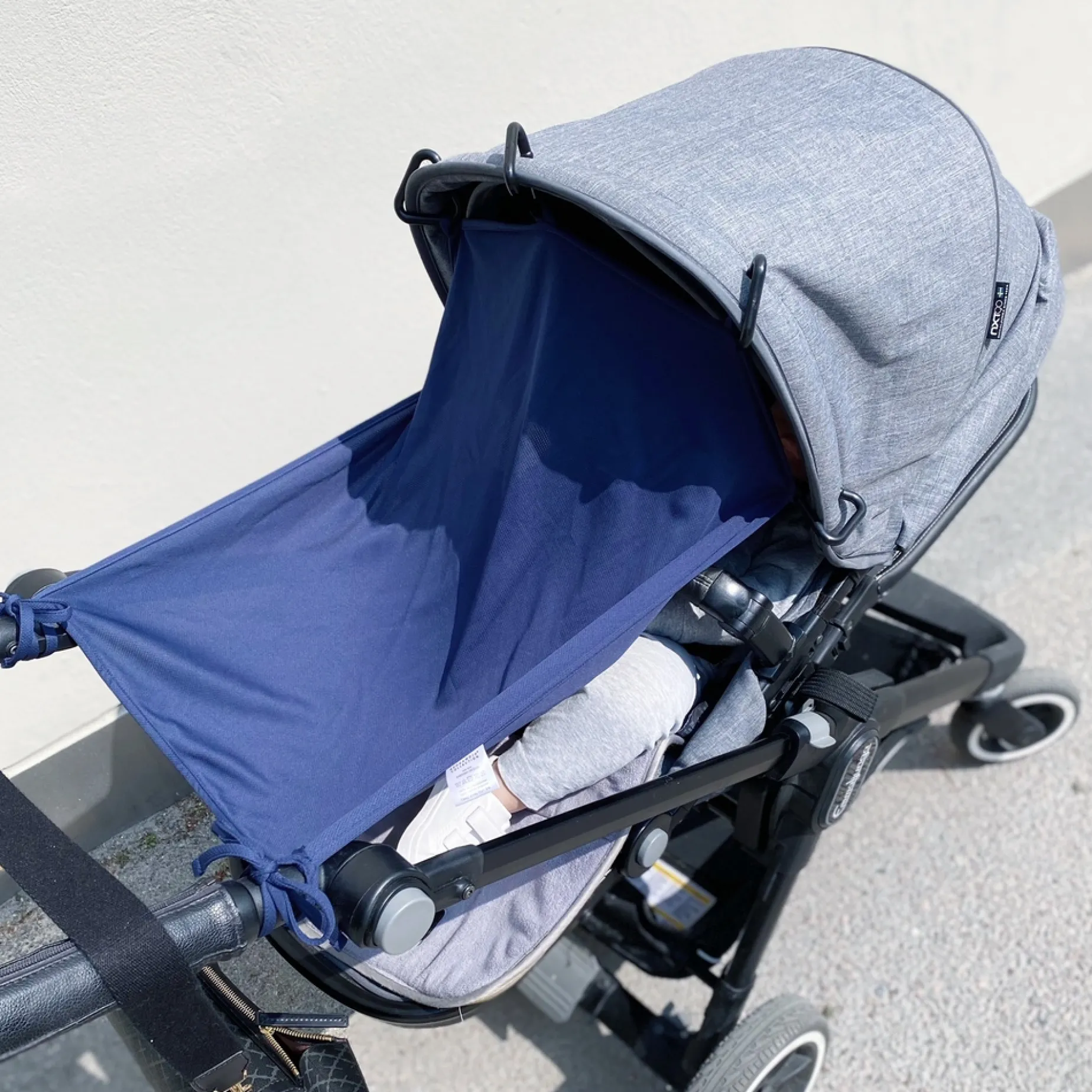 Barnvagnsgardin UV 50+ Marinblå