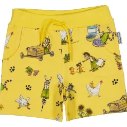 Collegeshorts Pettson och Findus Gul