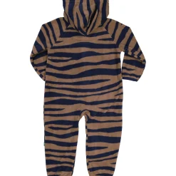Fleeceoverall Zebra Blå/Brun