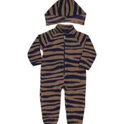Fleeceoverall Zebra Blå/Brun