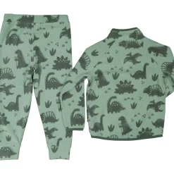 Fleeceset Dino Grön