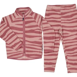 Fleeceset Zebra Plum