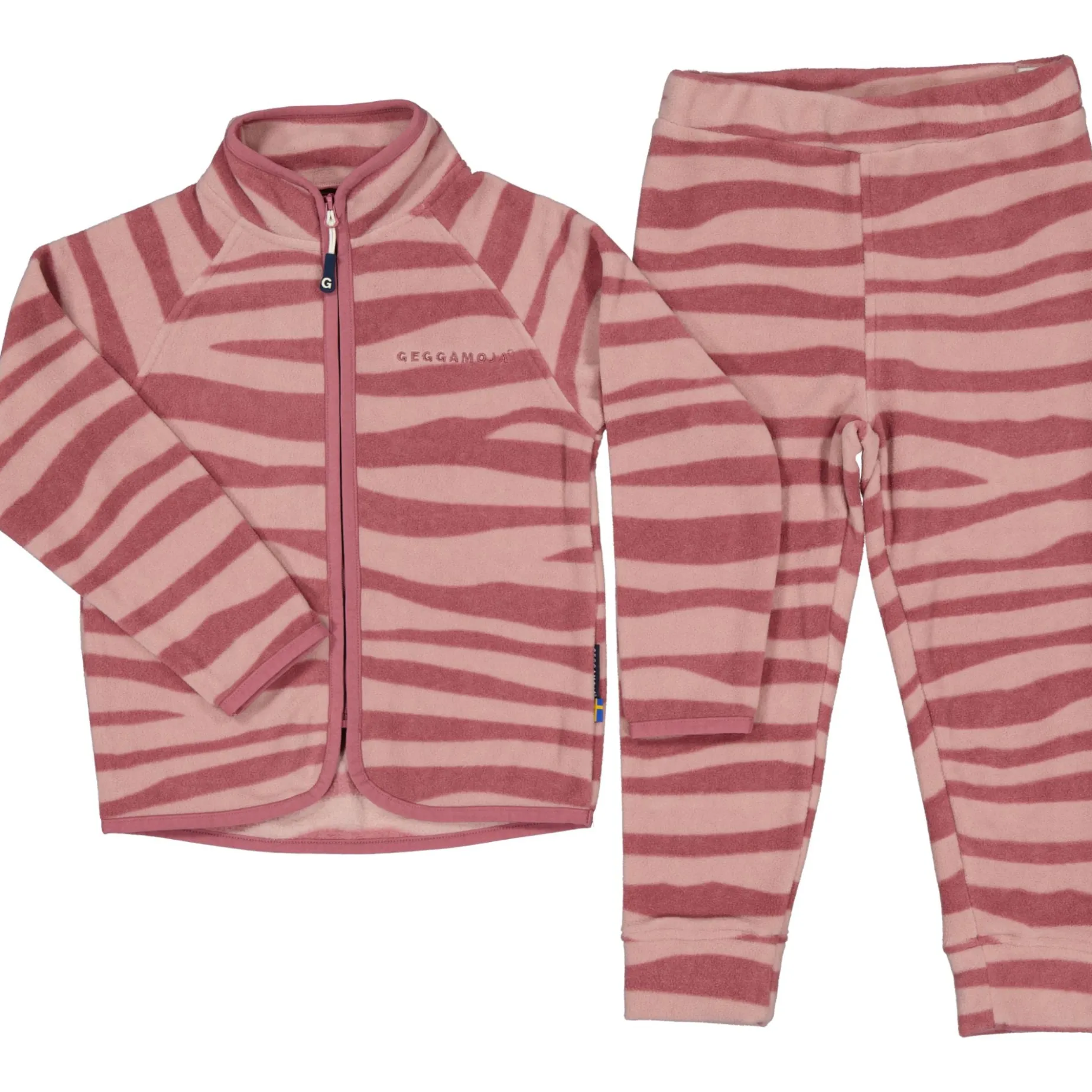 Fleeceset Zebra Plum