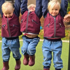 Gummistövlar fodrade Burgundy