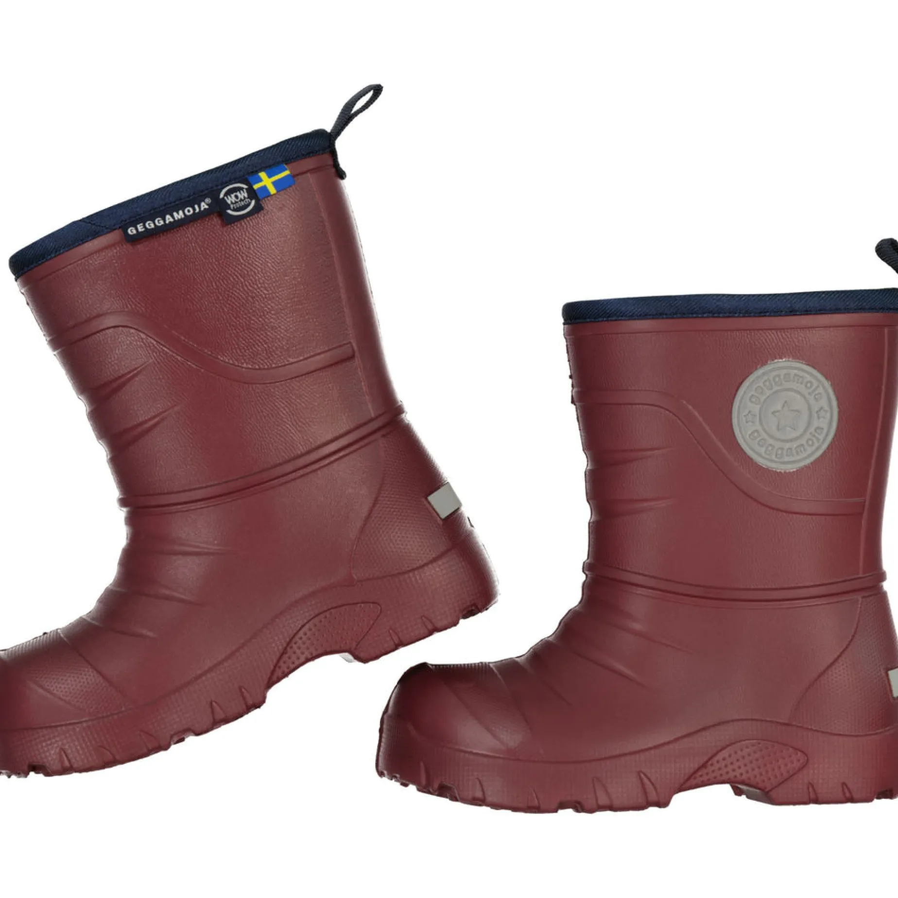 Gummistövlar fodrade Burgundy