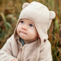 Hjälmmössa Ullfleece Beige
