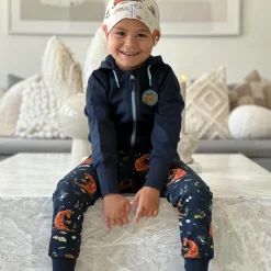 Hoodie Mamma Mu och Kråkan Blå Patch