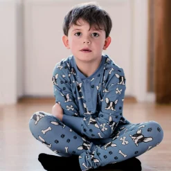 Leggings Bambu Bulldog Blå