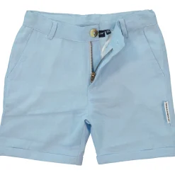 Linneshorts Ljusblå