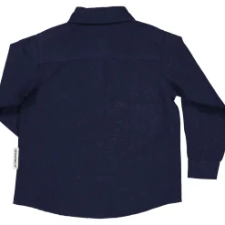Linneskjorta lång arm Navy