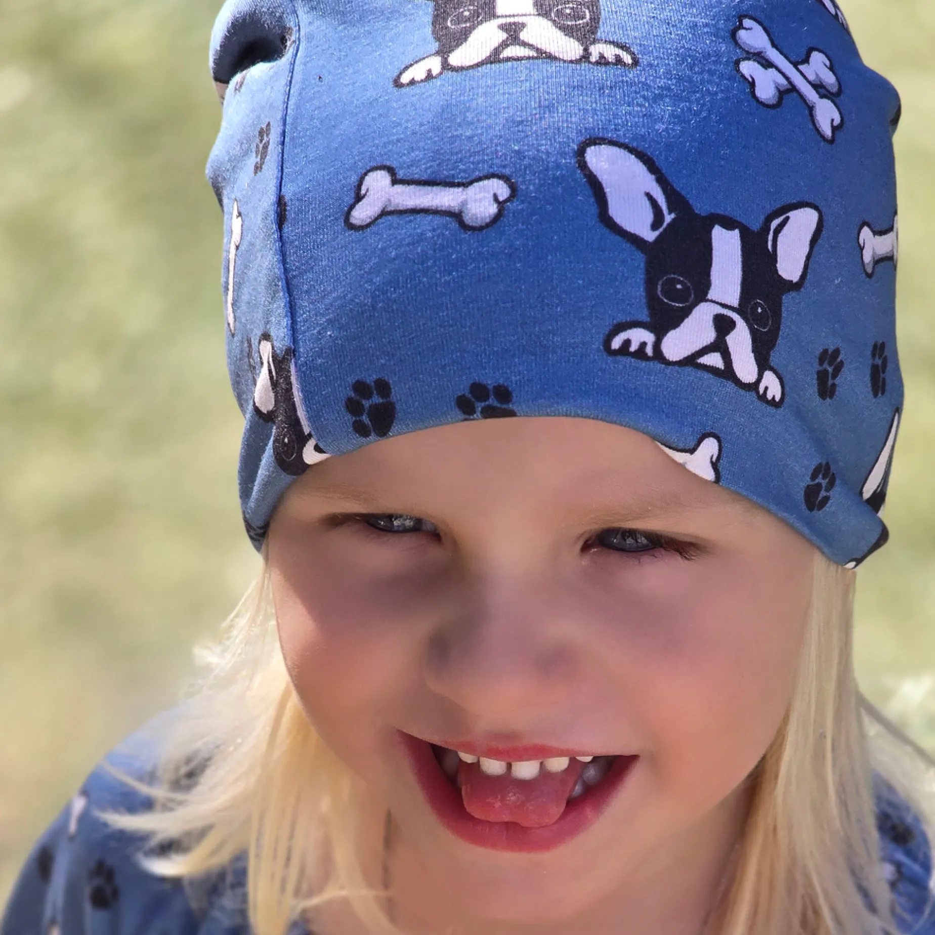 Mössa Bambu Bulldog Blå