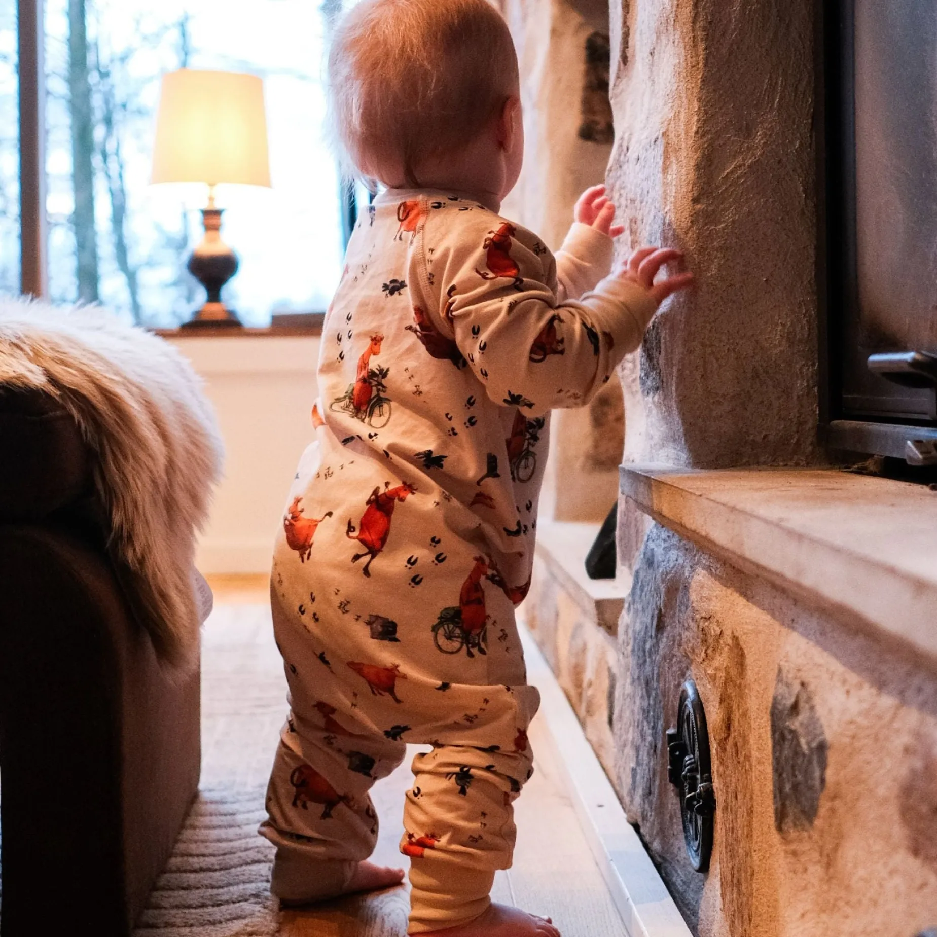 Pyjamas Mamma Mu och Kråkan Beige