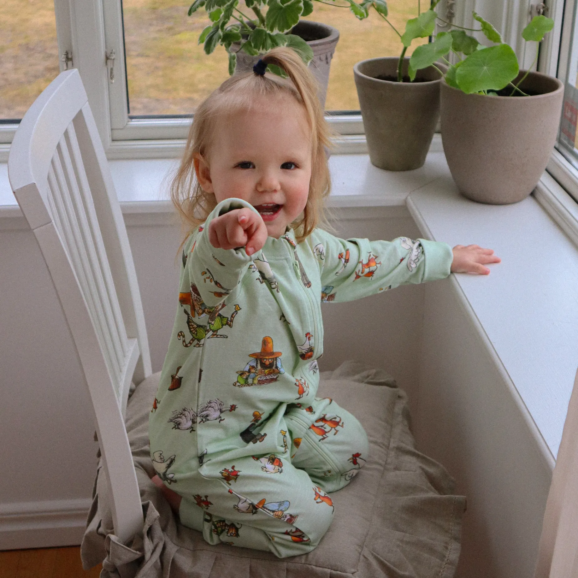 Pyjamas Pettson och Findus Grön