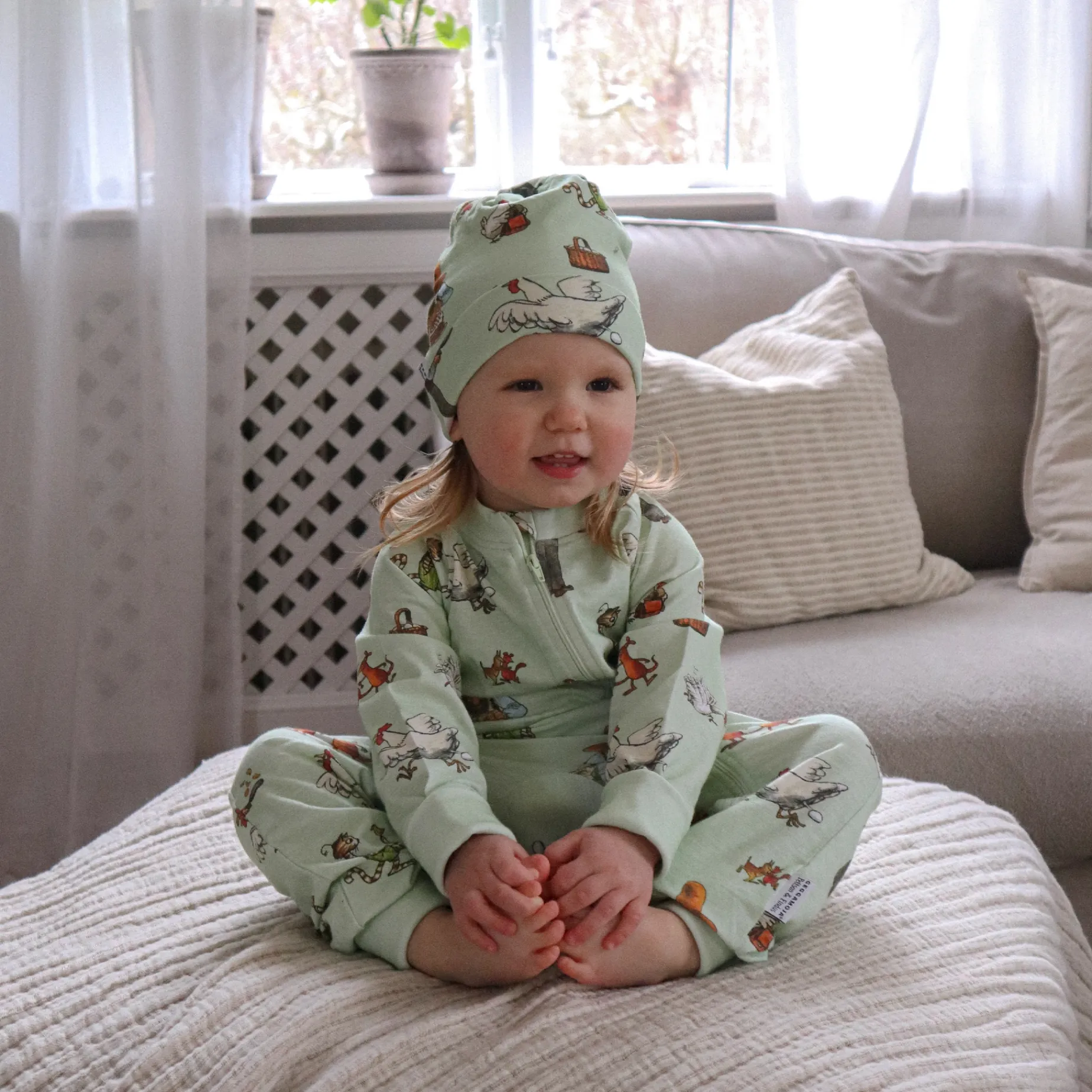 Pyjamas Pettson och Findus Grön