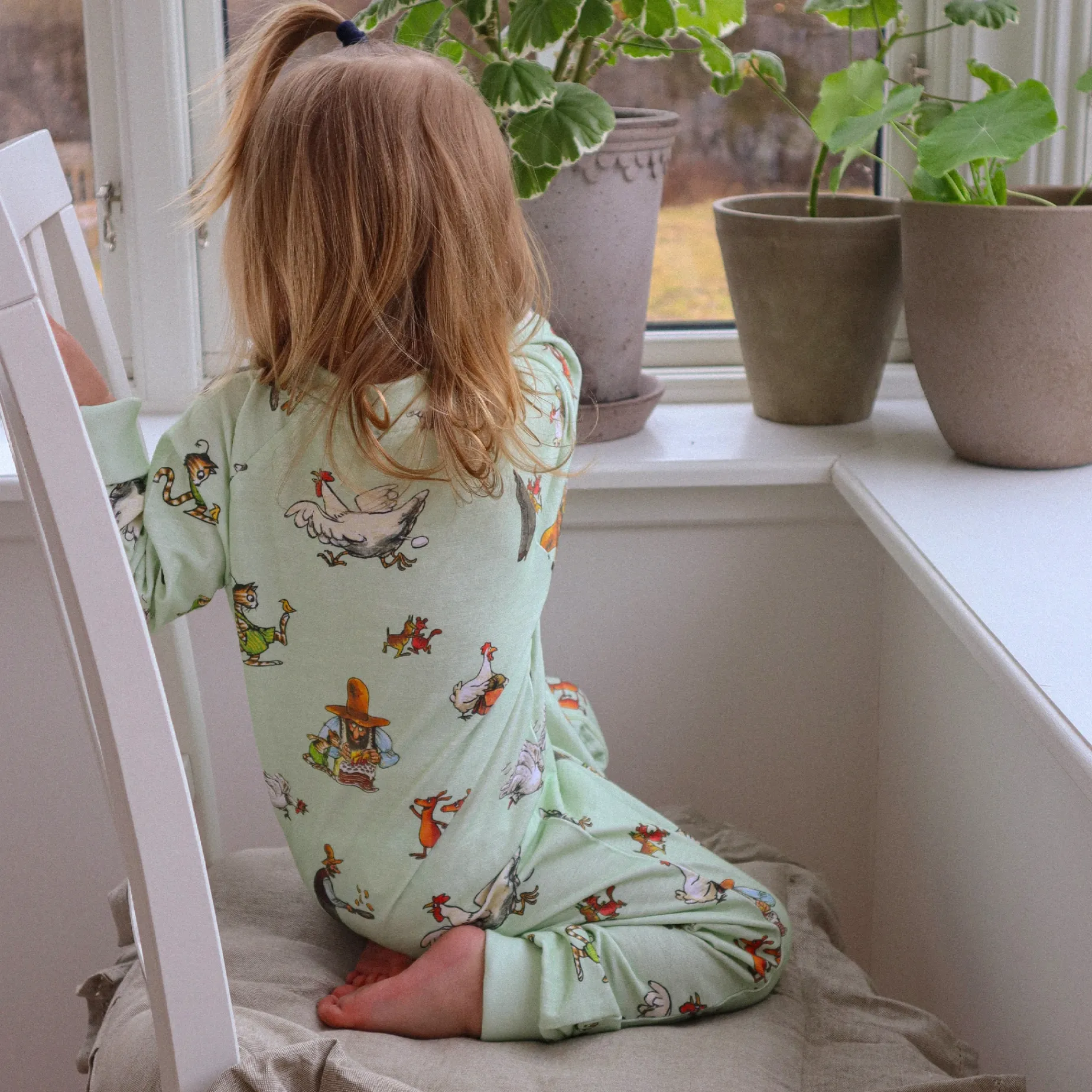Pyjamas Pettson och Findus Grön