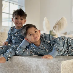 Pyjamas tvådelad Bambu Bulldog Blå