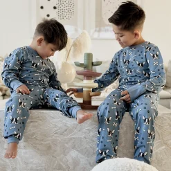 Pyjamas tvådelad Bambu Bulldog Blå