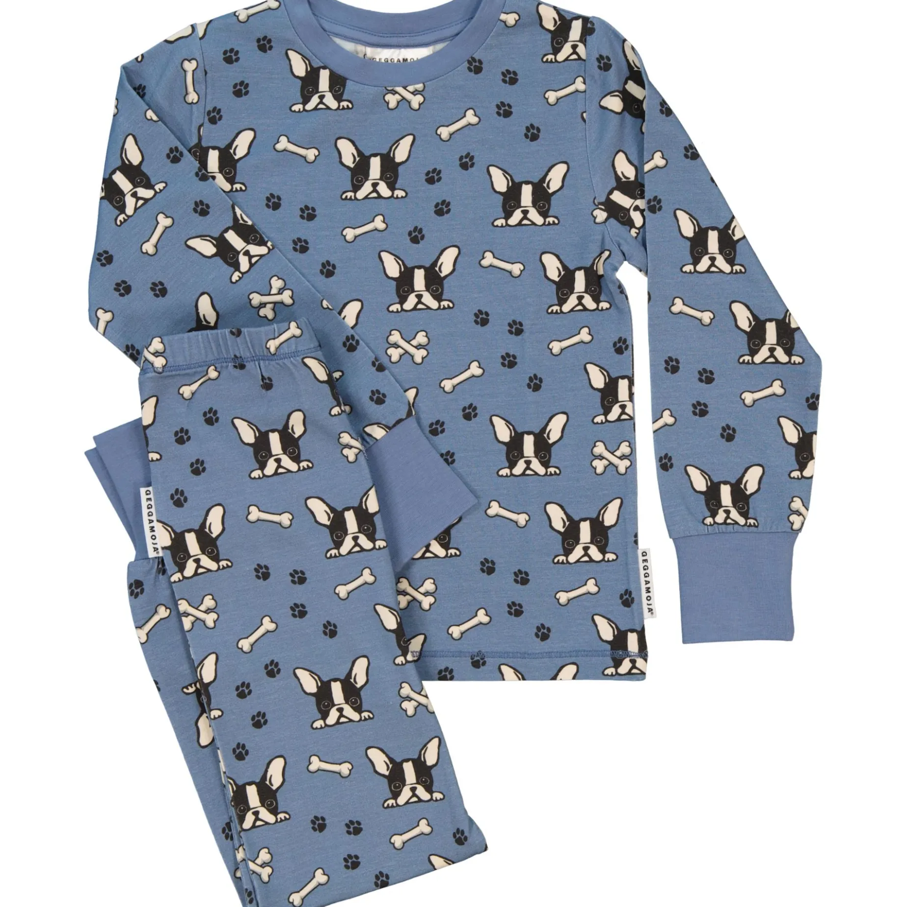 Pyjamas tvådelad Bambu Bulldog Blå
