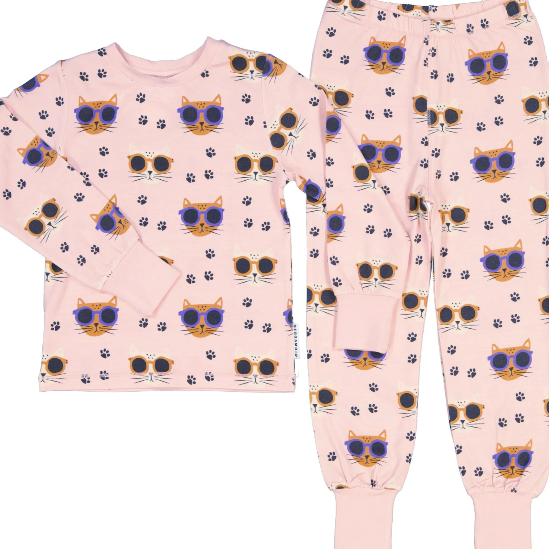 Pyjamas tvådelad Bambu Cool Cats Rosa