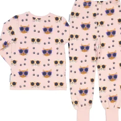 Pyjamas tvådelad Bambu Cool Cats Rosa
