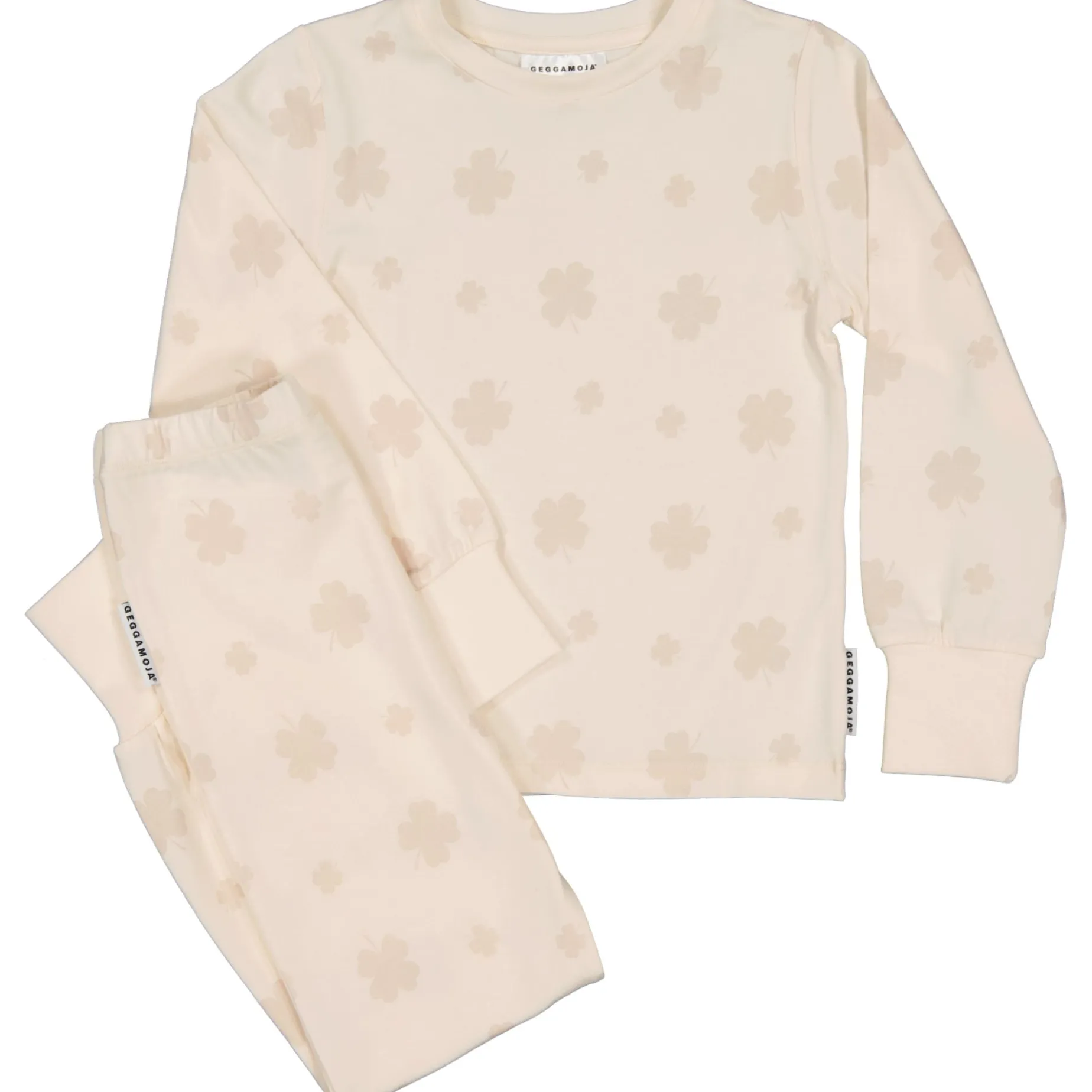 Pyjamas tvådelad Bambu Klöver Beige