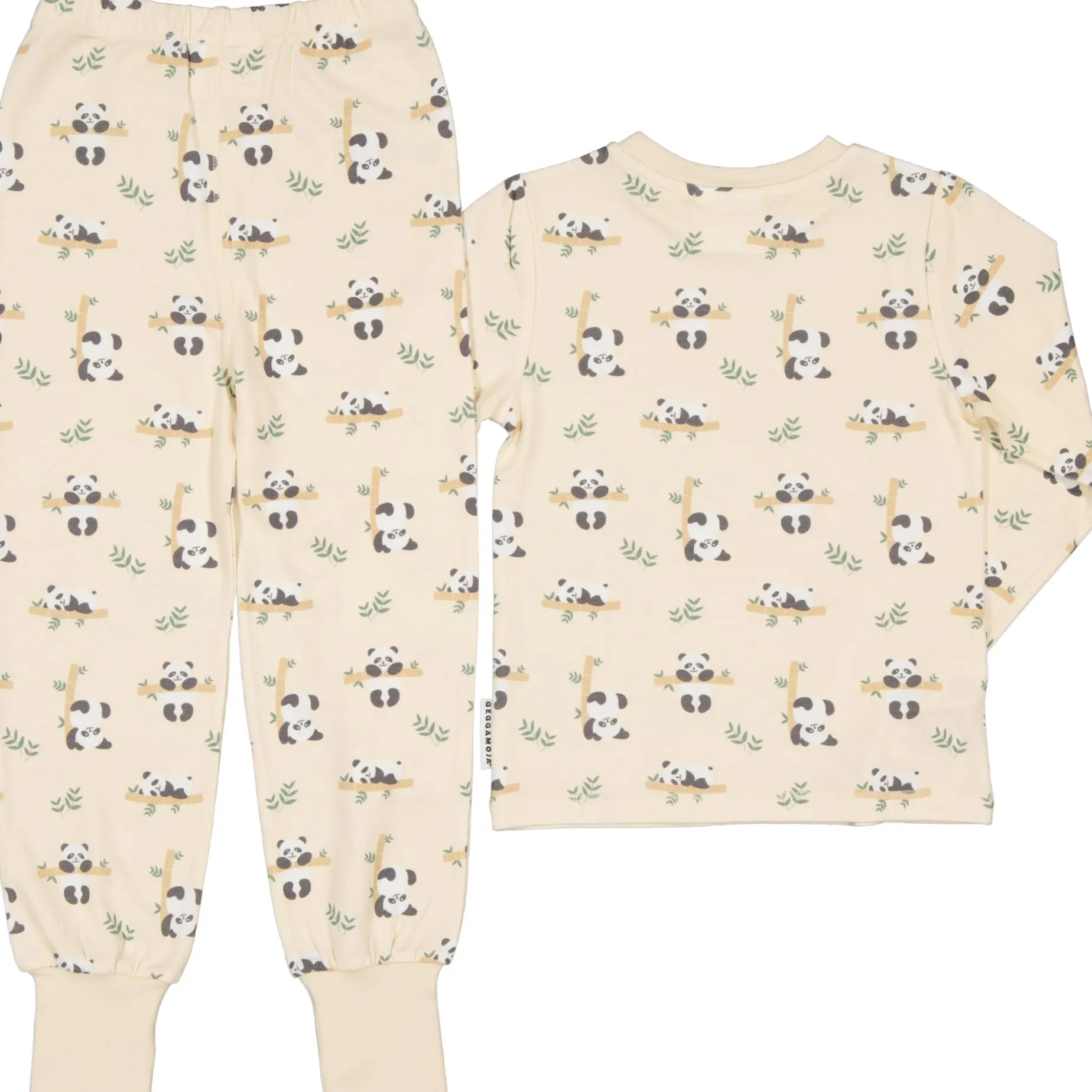Pyjamas tvådelad Bambu Panda Beige