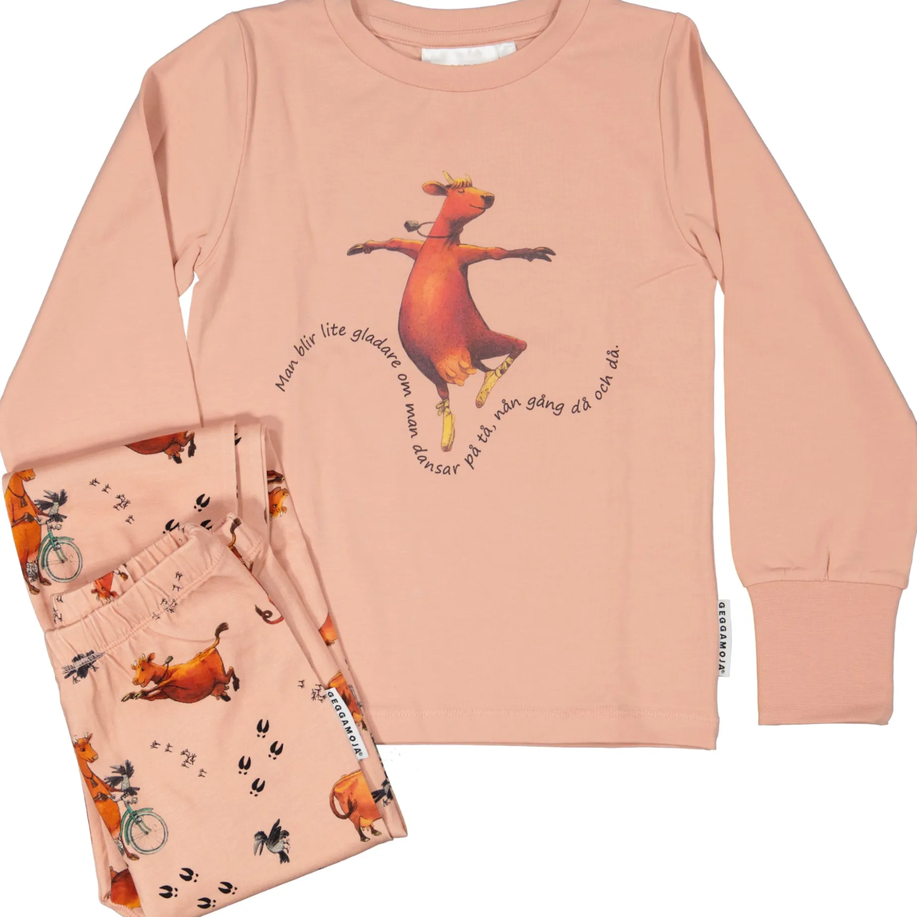 Pyjamas tvådelad Mamma Mu och Kråkan Rosa