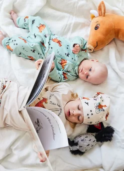 Pyjamas tvådelad Mamma Mu och Kråkan Beige