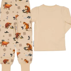 Pyjamas Tvådelad Mamma Mu och Kråkan Beige