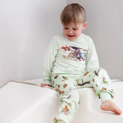 Pyjamas tvådelad Pettson och Findus Grön