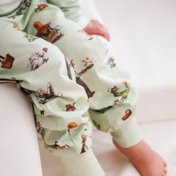 Pyjamas tvådelad Pettson och Findus Grön