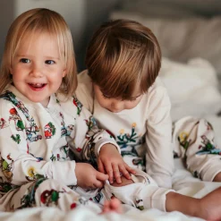 Pyjamas tvådelad Pettson och Findus Beige - Julpyjamas