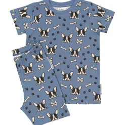 Pyjamas-set Bambu Bulldog Blå