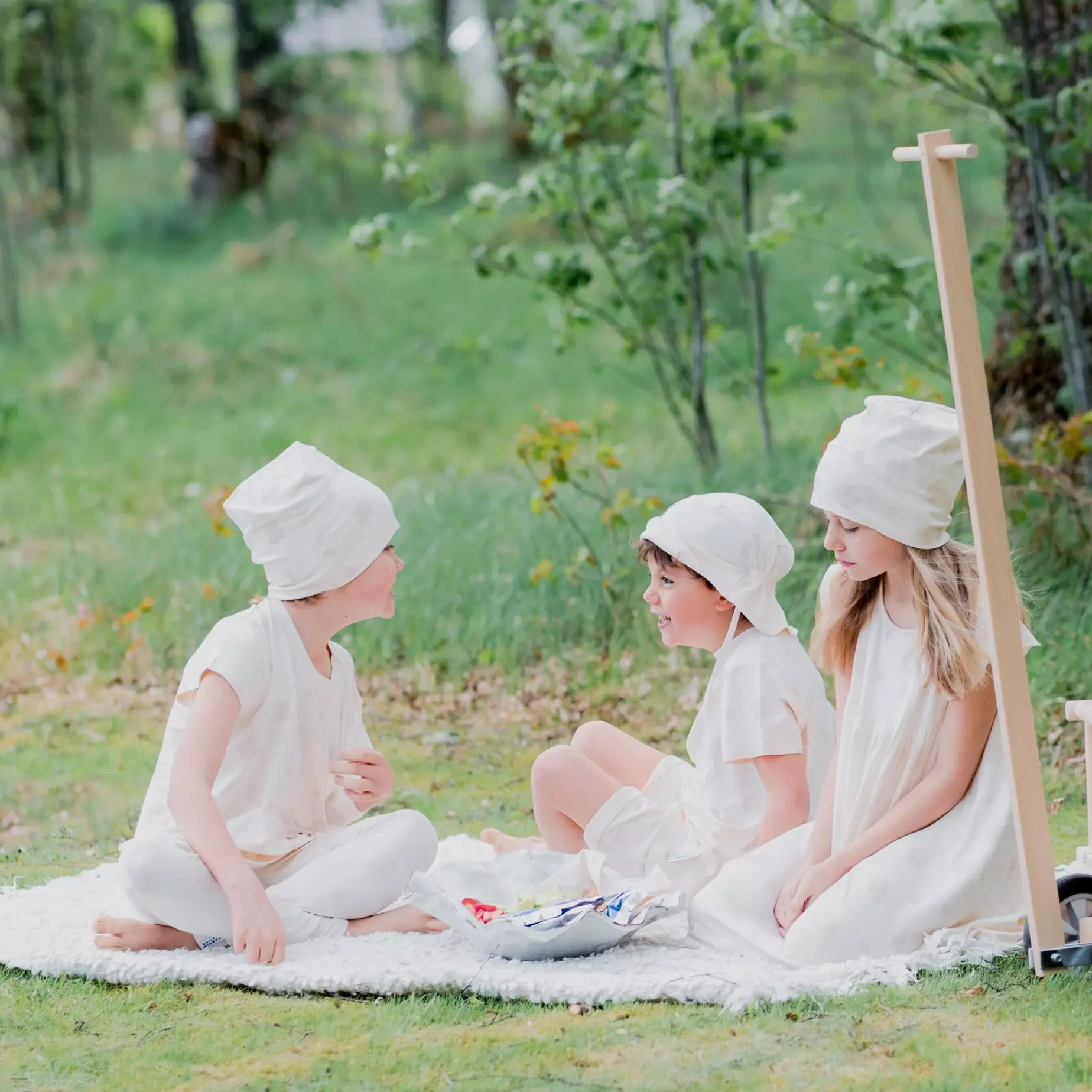 Pyjamas-set Bambu Klöver Beige