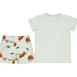 Pyjamas-set Mamma Mu och Kråkan Mint/Vit