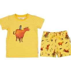 Pyjamas-set Mamma Mu och Kråkan Gul/Vit