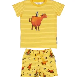 Pyjamas-set Mamma Mu och Kråkan Gul/Vit