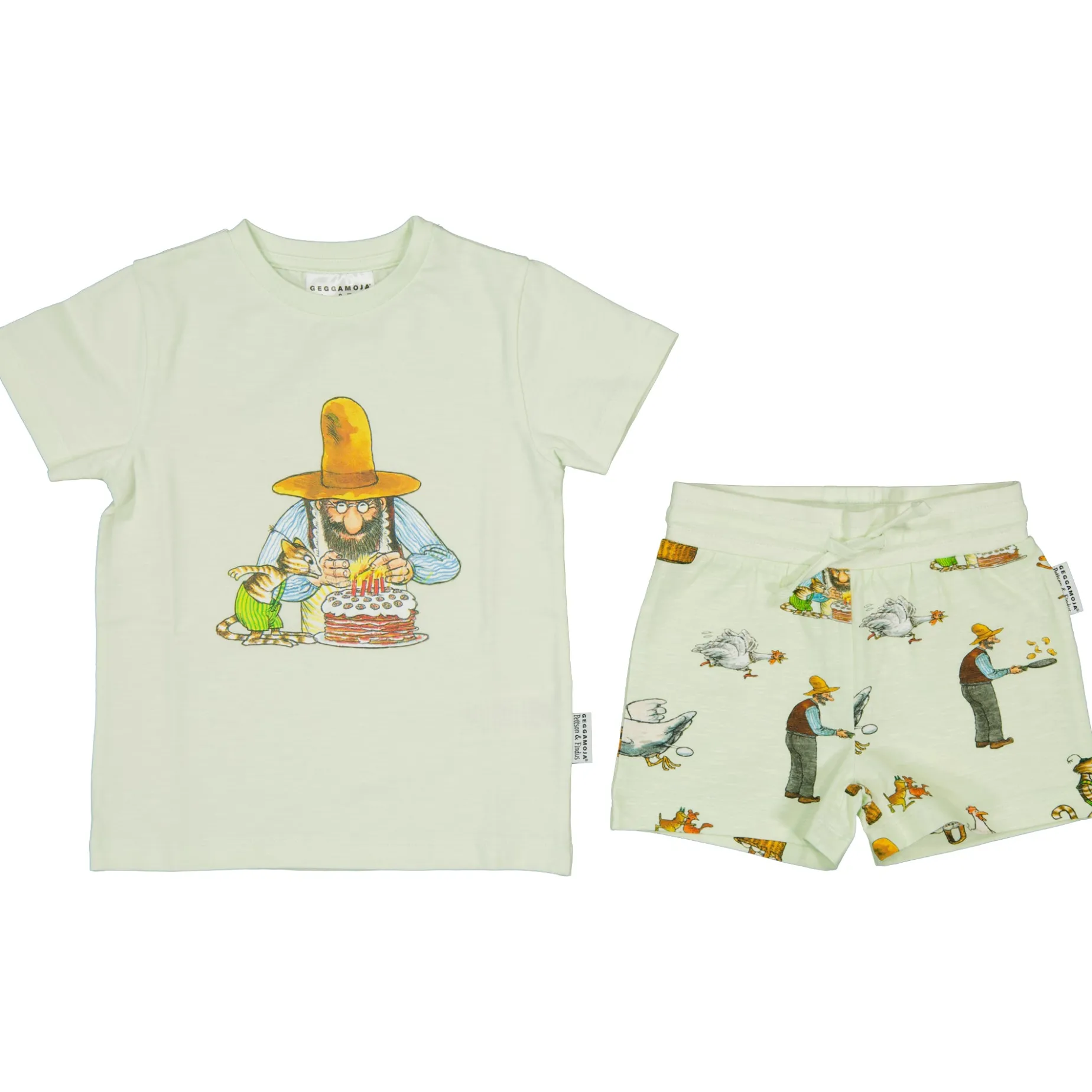 Pyjamas-set Pettson och Findus Grön