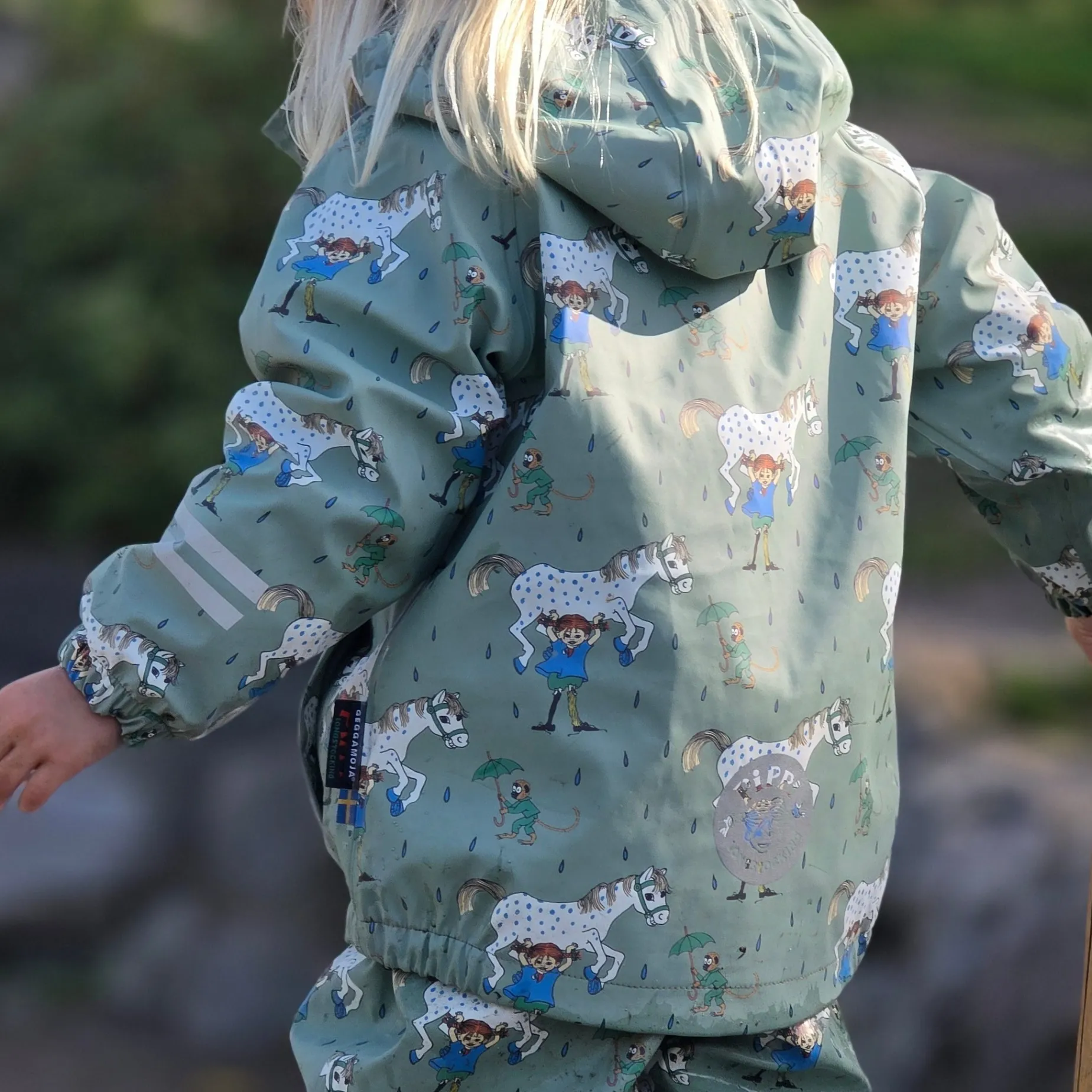 Regnkläder Fleecefodrat Pippi Långstrump