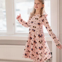 Snurrklänning Bambu Cool Cats Rosa