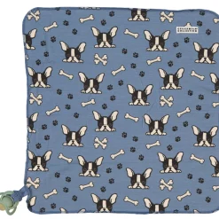 Snuttefilt Bambu Bulldog Blå