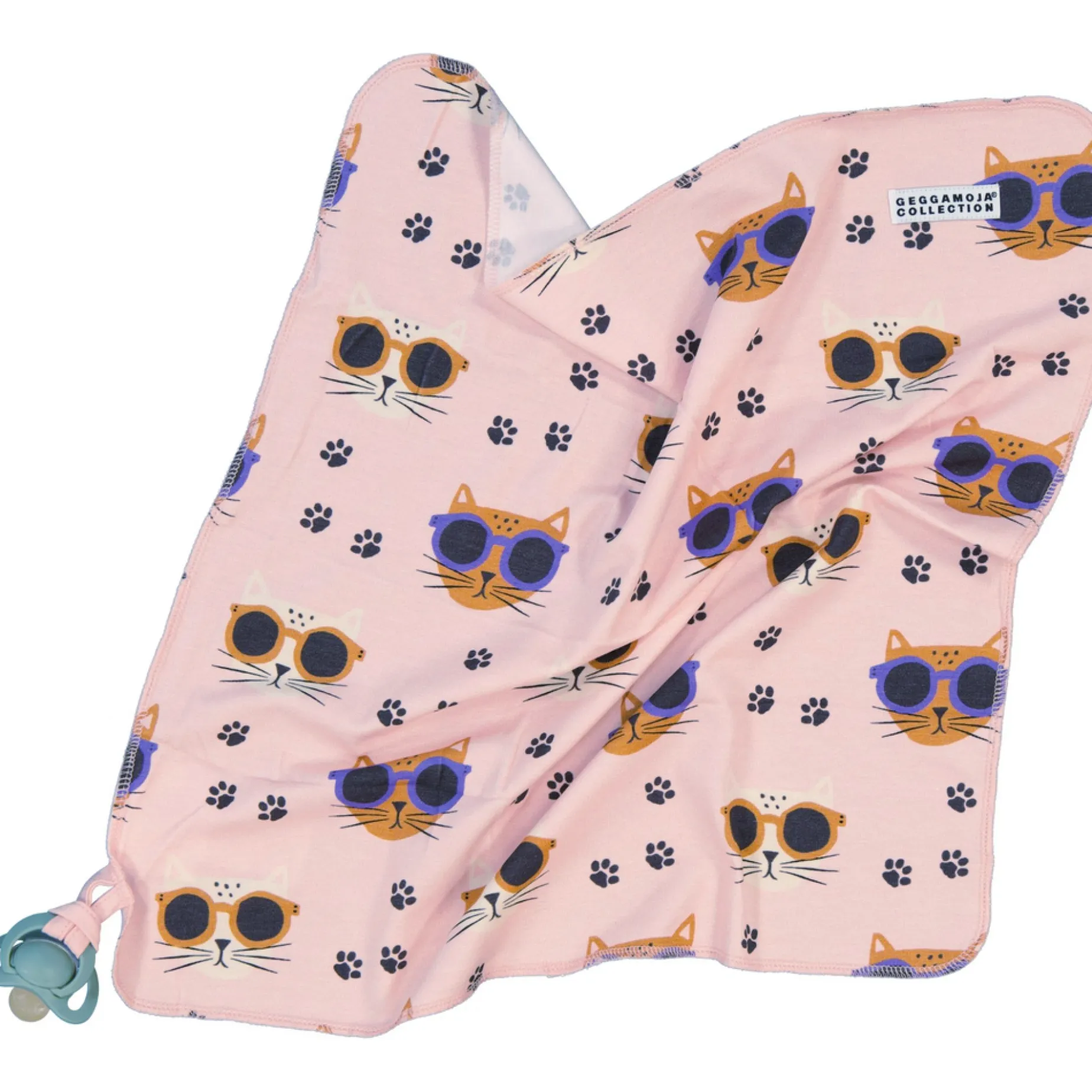 Snuttefilt Bambu Cool Cats Rosa