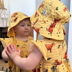 Solhatt Mamma mu och Kråkan Gul/Vit
