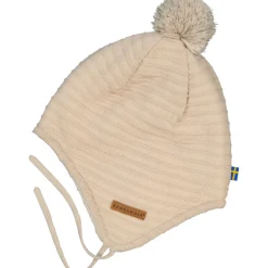 Stickad Hjälmmössa Beige