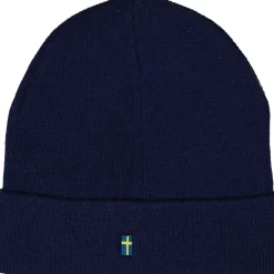 Stickad mössa Mörkblå