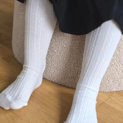 Strumpbyxor stickade Offwhite