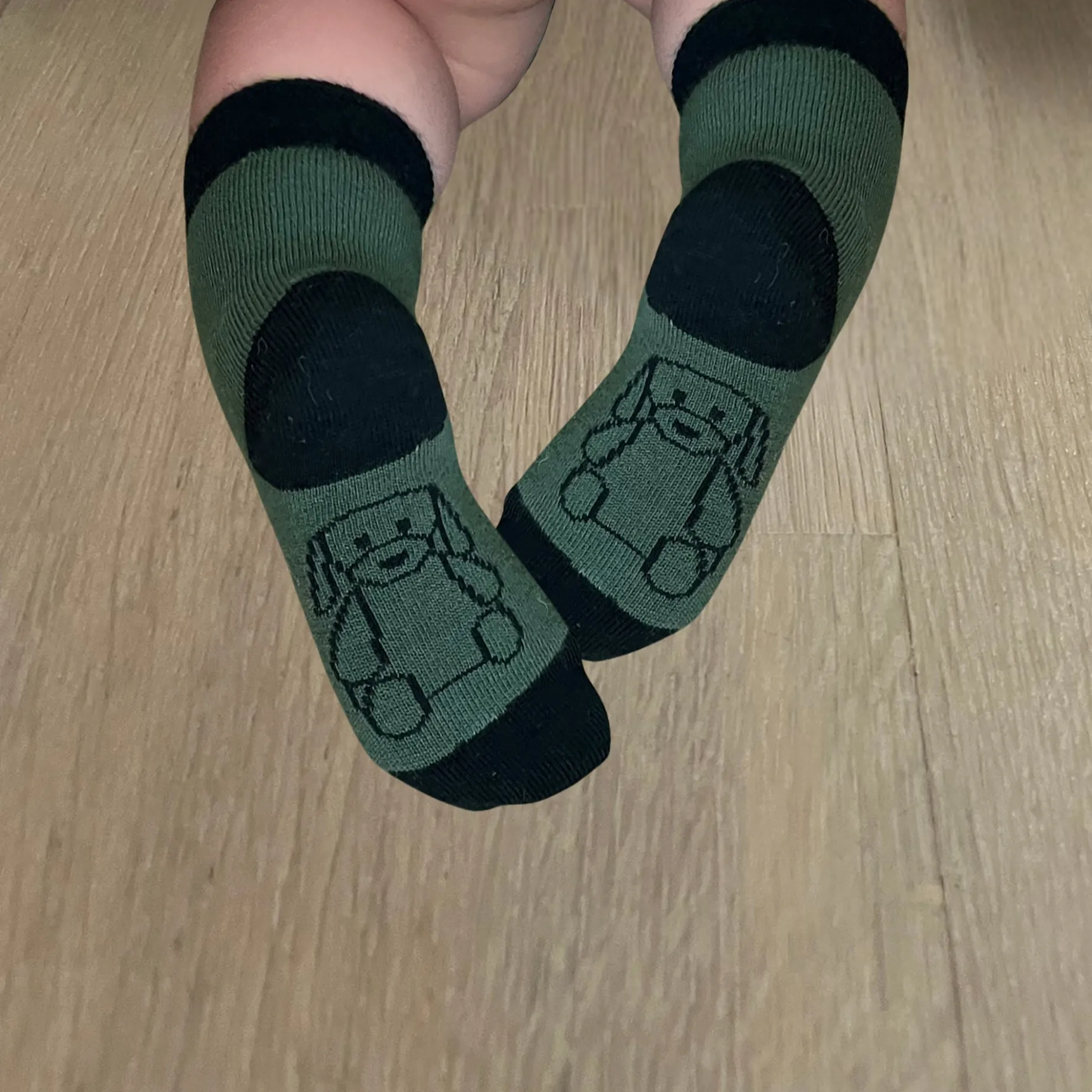 Strumpor Merinoull Grön